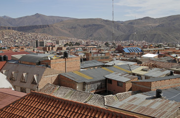 View over the city of Potosi, Bolivia
