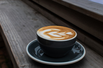 cappuccino on the deck