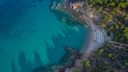 Notos beach. Thassos island, Greece