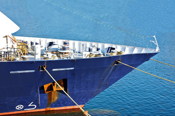 Mooring cleat with hawser