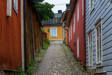 Cityscape of Porvoo, Finland, Scandinavia..