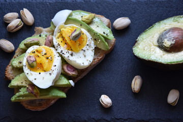 Delicious Avocado Egg toast