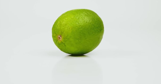 Fresh lime fruit isolated on whate background
