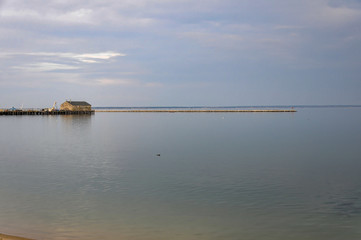 Provincetown breakwater view
