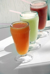 Delicious fruit juices
