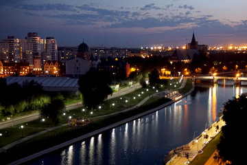 Night Kaliningrad from the window