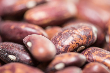 Red kidney beans isolated on white background. Background of red beans. Healthy eating concept. Close up Red beans background, Red beans seeds.