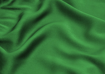 Green satin, silk, texture background