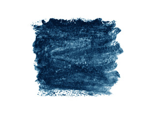 Blue ink background painted by brush.
