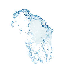Fototapeta na wymiar Beautiful water splash isolated on white. Pure liquid