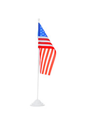 American flag on white background. National symbol