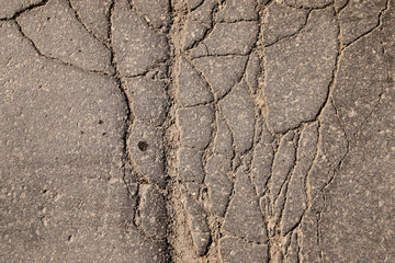 Cracked Old Asphalt Road Texture 