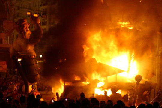 Fallas de Valencia. Fiesta popular de Espa&ntilde;a