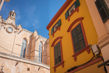 Architecture of Cuitadella, Menorca, Spain