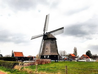 Fototapeta na wymiar Windmill blues