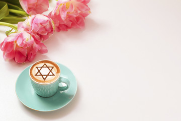 a cup of coffee in Israel