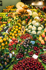 Tropical fruit on a market in Barcelona