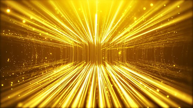 Gold Particals Rain Up Flow