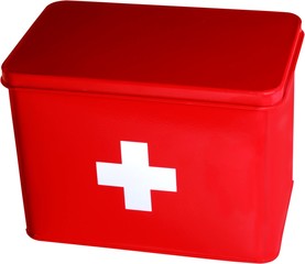 First aid kit - isolated image