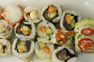 Maki sur une assiette