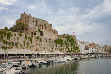 Cuitadella port in Summertime