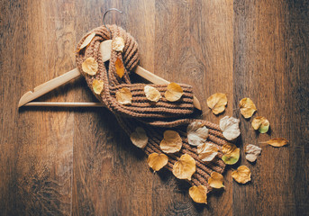 Autumn fashion style. Creative concept