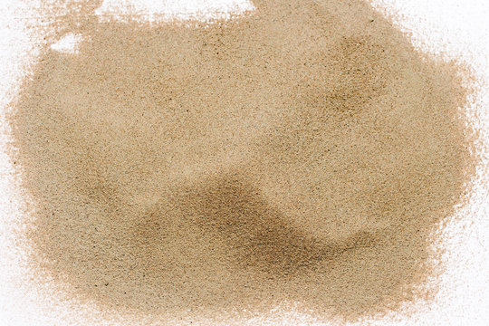 Sand On White Macro