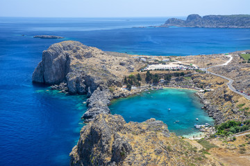 st Pauls bay in lindos