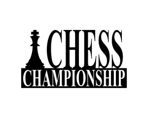 Chess Championship Silhouette Sign