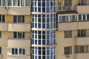 Modern apartment building