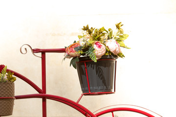 Bicycle with flower basket