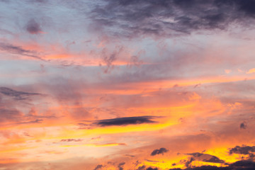 Fototapeta premium Cloudy sky at sunset