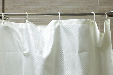 a curtain. shower or bath