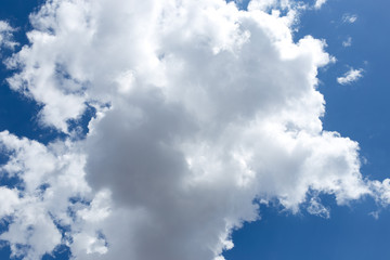 Blue sky background with clouds