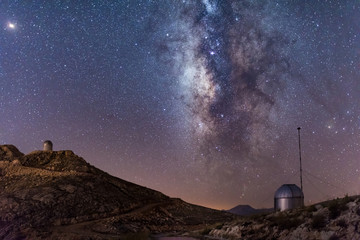 tubitak ob Milky way at night from Antalya Saklıkent Tubitak Observatory servatory antalya