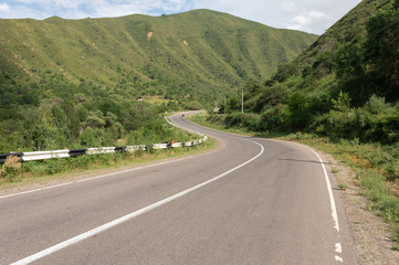 asphalt road in the mountains