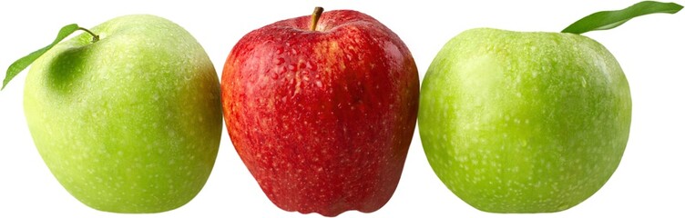 Red apple amongst green apples