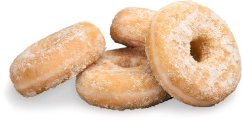 Donuts isolated on white background
