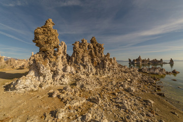 Tufa tower formation at Mono Lake in Eastern California, USA