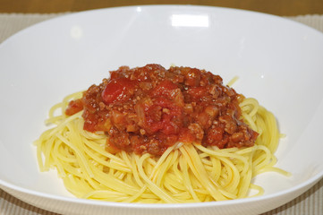 自家製トマトソースのスパゲッティー