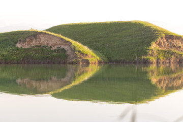 Obraz premium small lake with reflections