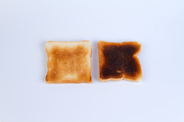 Toast breakfast for everyone, topped with sweetened condensed milk.