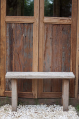Fototapeta premium Wooden bench in the park