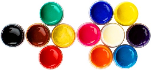 Paint Cans Forming A Flower - Isolated