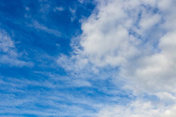 cloud on the blue sky