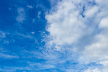 Naklejka na ściany i meble cloud on the blue sky