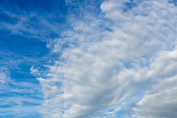 cloud on the blue sky