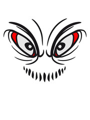 insekt clown joker grinsen mund fresse grinsen monster böse gesicht comic cartoon clipart horror halloween