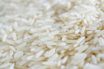 Thailand Jasmine rice texture background close up
