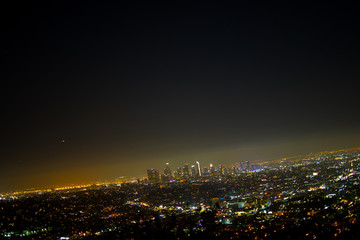 Fototapeta na wymiar Los Angeles night view 